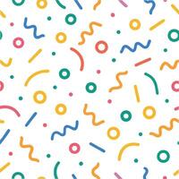 a colorful pattern with circles and lines vector
