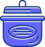 Cooking pots Filled Slip Style Icon vector