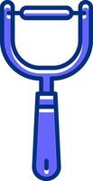 Peeler Filled Slip Style Icon vector