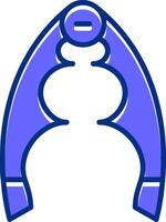 Nutcracker Filled Slip Style Icon vector
