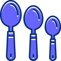Measuring spoons Filled Slip Style Icon vector