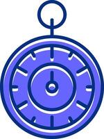 Timer Filled Slip Style Icon vector