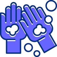Hand wash Filled Slip Style Icon vector