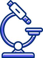 Microscope Filled Slip Style Icon vector