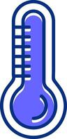 Thermometer Filled Slip Style Icon vector