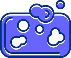 Soap Filled Slip Style Icon vector