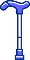 Walking stick Filled Slip Style Icon vector