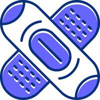 Plaster Filled Slip Style Icon vector