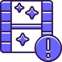 Camera roll Filled Slip Style Icon vector