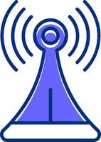 Connection lost Filled Slip Style Icon vector
