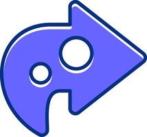 Share Filled Slip Style Icon vector