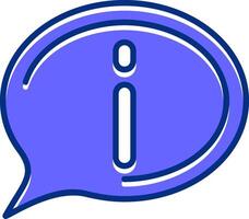 Information Filled Slip Style Icon vector
