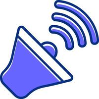 Sound Filled Slip Style Icon vector