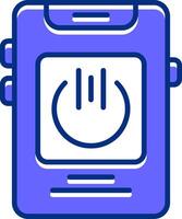 Running apps Filled Slip Style Icon vector