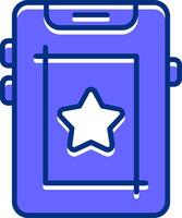 Screenshot Filled Slip Style Icon vector