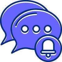 Silent mode Filled Slip Style Icon vector