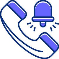 Ringing Filled Slip Style Icon vector