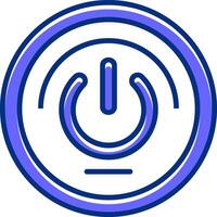 Power Filled Slip Style Icon vector
