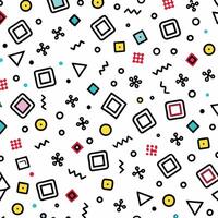 seamless pattern with geometric shapes and colors vector