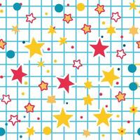a colorful star pattern with stars and squares vector