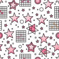 a pattern with stars and squares vector