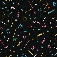 a colorful pattern with geometric shapes and lines vector