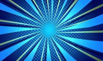 Vibrant Blue Abstract Pattern with Rays and Dots Creating a Dynamic Visual Experience video