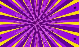 Vibrant Abstract Graphic Design with Dynamic Rays and Dots in Bold Purple and Yellow Tones video