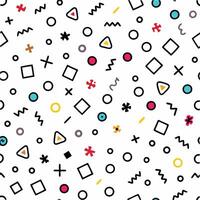seamless pattern with geometric shapes and colors vector