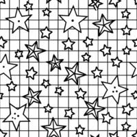 a black and white star pattern with squares vector