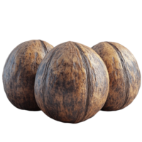 Fresh Walnuts with Leaves on Transparent Background png