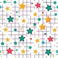 a colorful star pattern with squares and stars vector