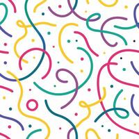 a colorful pattern with many different shapes and colors vector