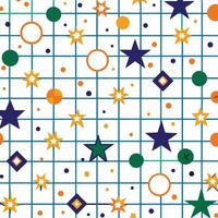 a star and dot pattern on a white background vector