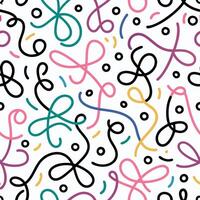a colorful pattern with a bunch of shapes vector