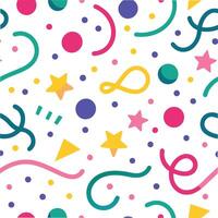 a colorful pattern with stars, stars, and other shapes vector