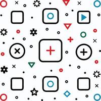a colorful pattern with various icons and symbols vector