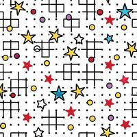 a pattern with stars and squares vector