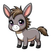 a cartoon donkey with big eyes and a big nose vector
