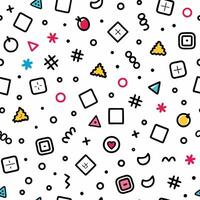a colorful pattern with geometric shapes and shapes vector