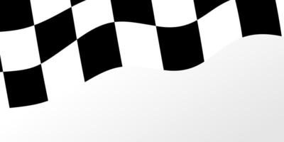 Racing flag background with empty space for text. Template for banner, poster, social media vector