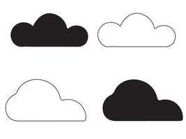 Cloud icon for web and mobile app. cloud sign and symbol vector