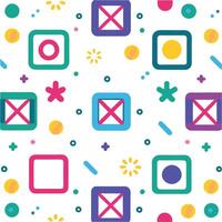 a colorful pattern with squares and crosses vector