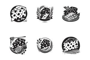 Set of cheese icons, labels, badges, badges, badges, badges, badges, badges, vector