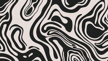 Wavy lines abstract background. Trendy psychedelic retro style backdrop. Waves, swirl and twirl pattern. Twisted distorted texture. Y2k aesthetic design vector