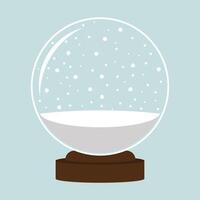 Crystal bal in Winter Calm vector
