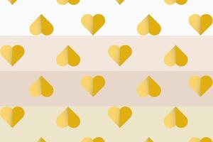 A yellow sweet hearts pattern for Valentines elements on soft pastel colors, pattern heart for Happy Valentines Day objects Heart used in banners, post card vector
