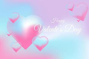 Smooth gradients in the heart and background enhance the soft, emotional tone. A soft, glowing heart is the central focus of the image, symbolizing love and affection. vector