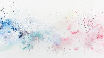Hand drawn Abstract watercolor background texture. Brush stroked painting pink blue pastel color watercolour horizontal backdrop vector