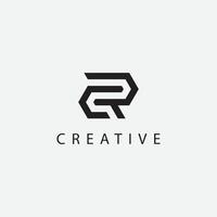 Modern creative unique letter CR RC logo initial based Monogram icon . vector